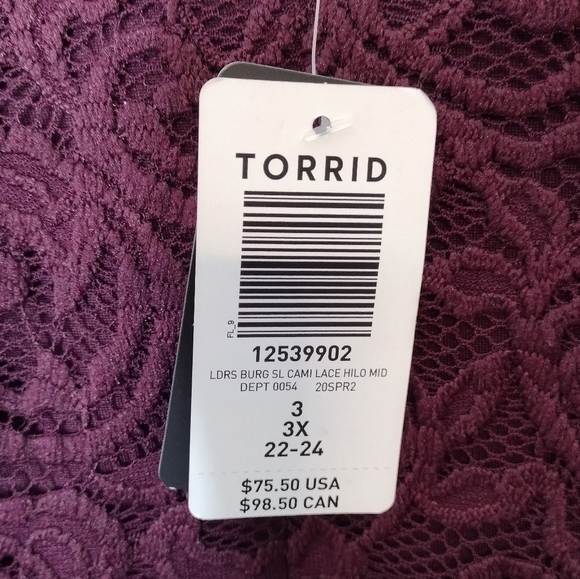 NWT Torrid Burgundy Lace Sleeveless Midi Sundress Sz 3 - Picture 8 of 16